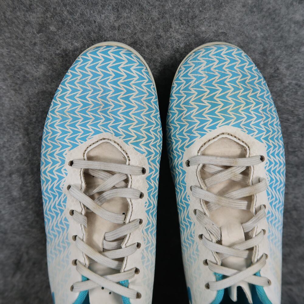 Under Armour Shoes Kids 2Y Soccer Cleats Athletic Sport Lace Up Blue White Youth - Picture 8 of 12